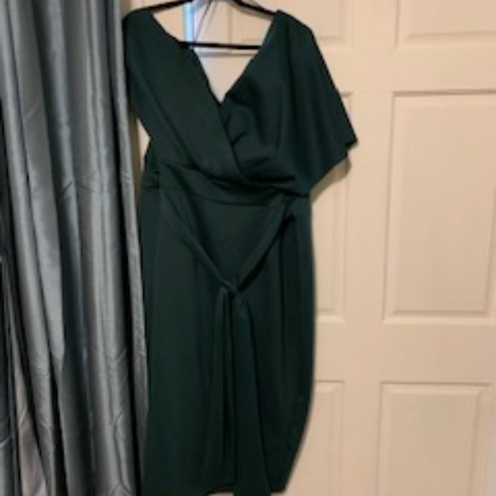 Emerald Green Midi Dress